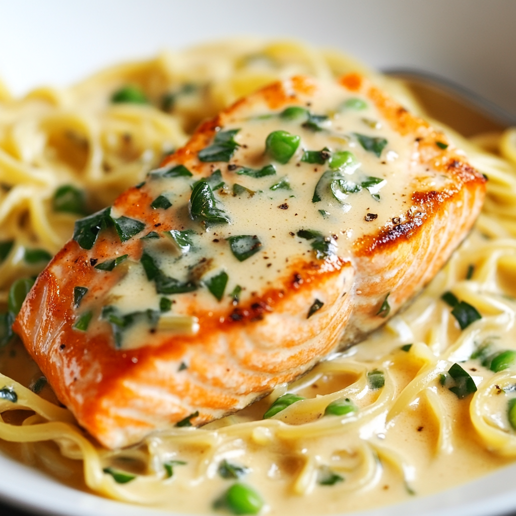 Creamy Salmon Piccata