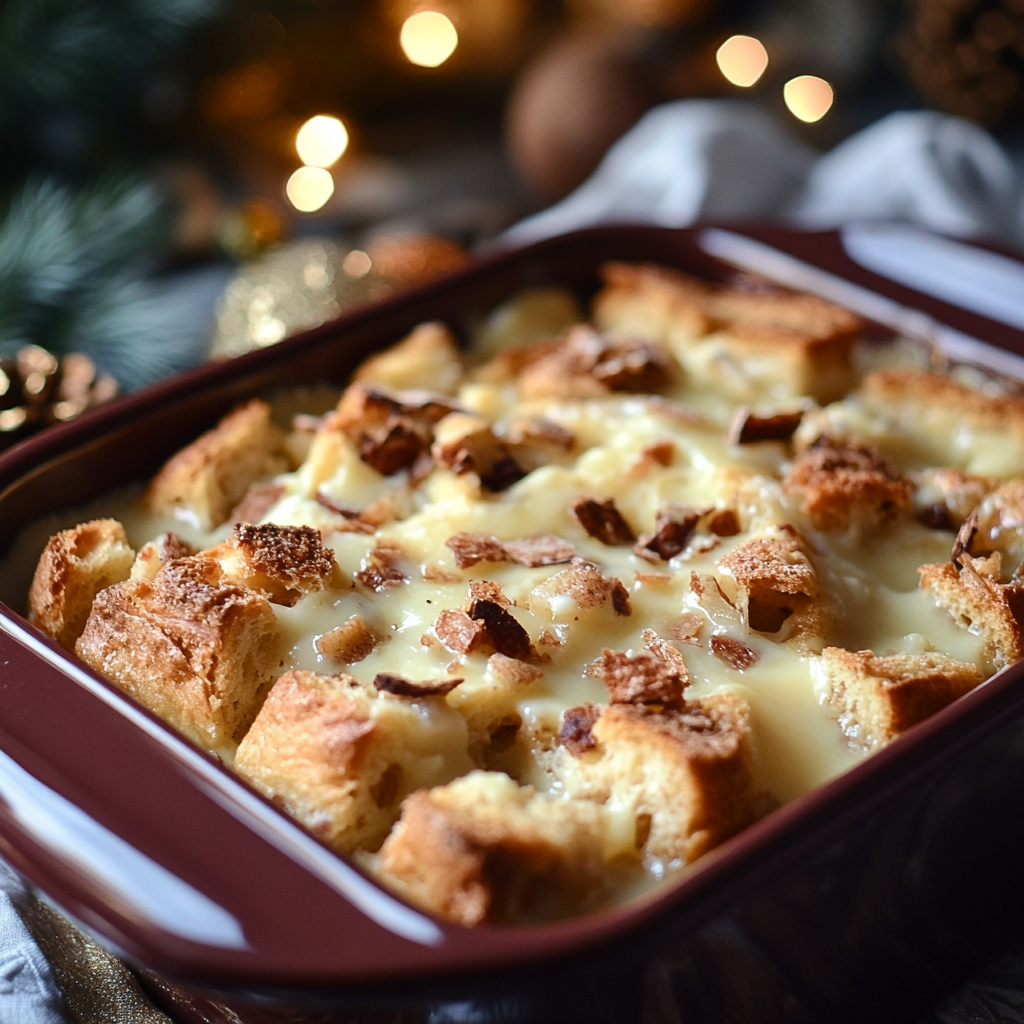 Eggnog Bread Pudding