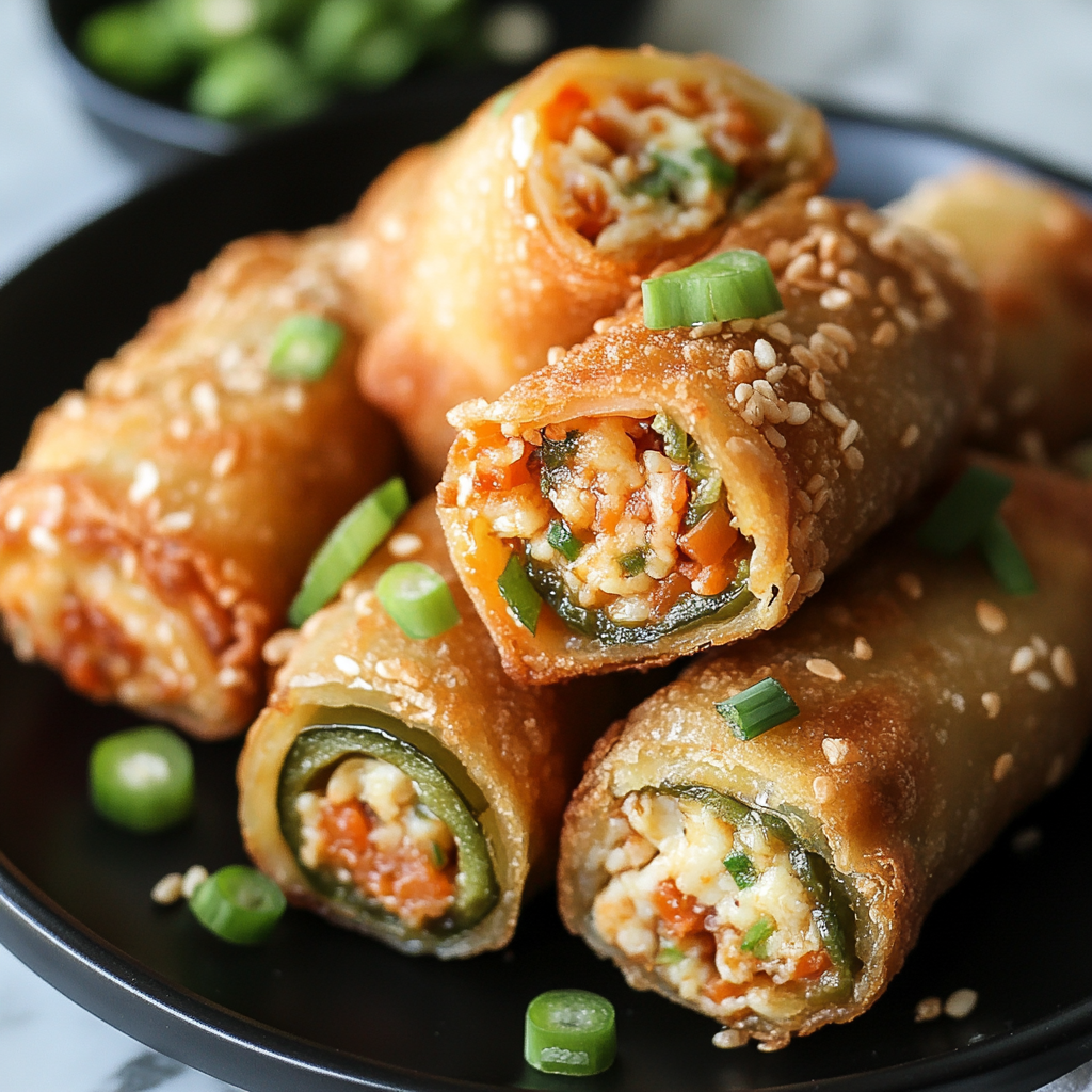 Mini Jalapeño Popper Egg Rolls