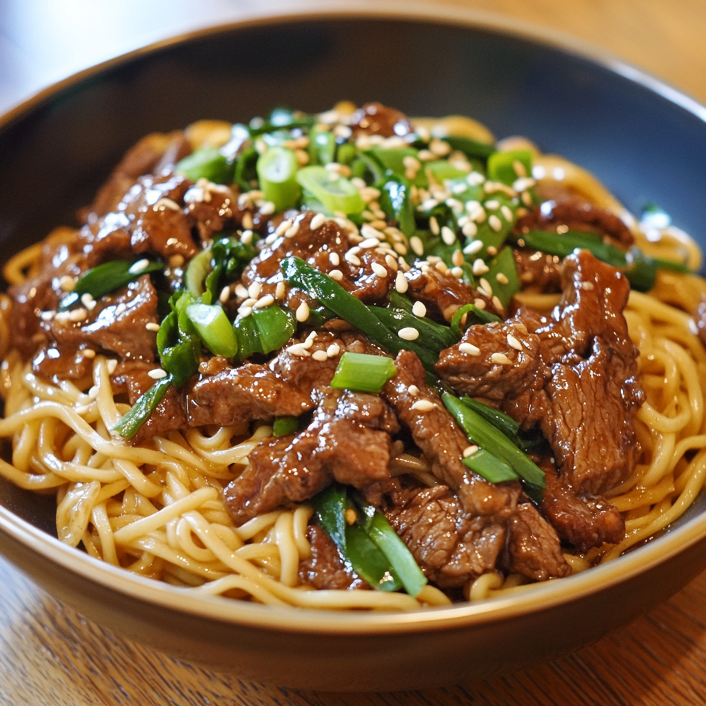 Mongolian Beef Noodles