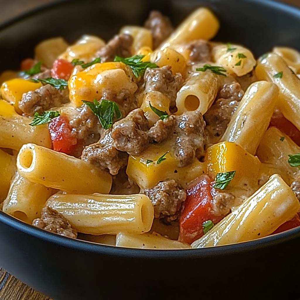 Philly Cheesesteak Pasta