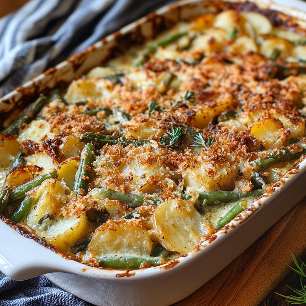 Savory Green Bean and Potato Casserole Delight