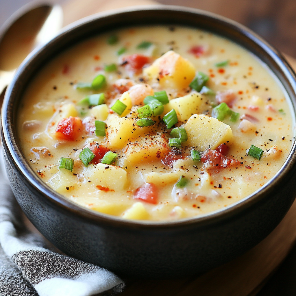 Slow Cooker Cajun Potato Soup