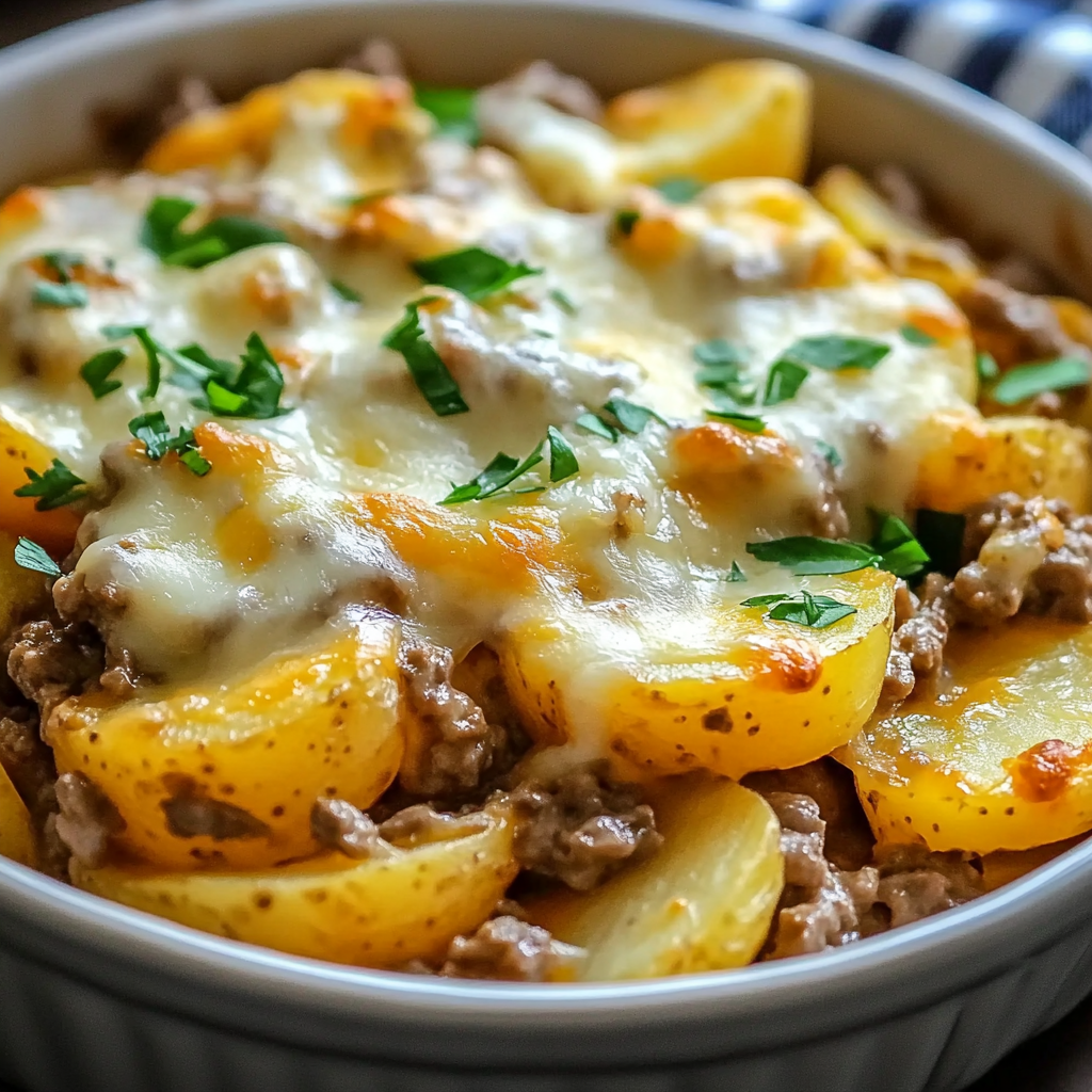 Slow Cooker Cowboy Potato Casserole