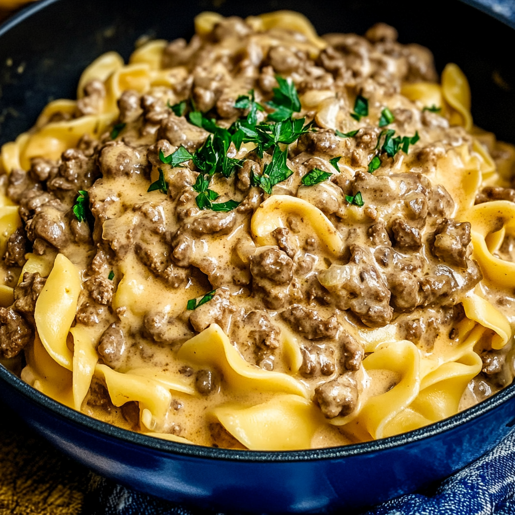 Ground Beef Stroganoff