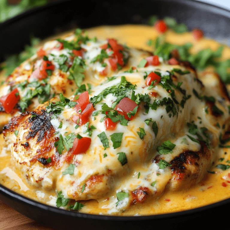 Mexican Chicken with Cheese Sauce