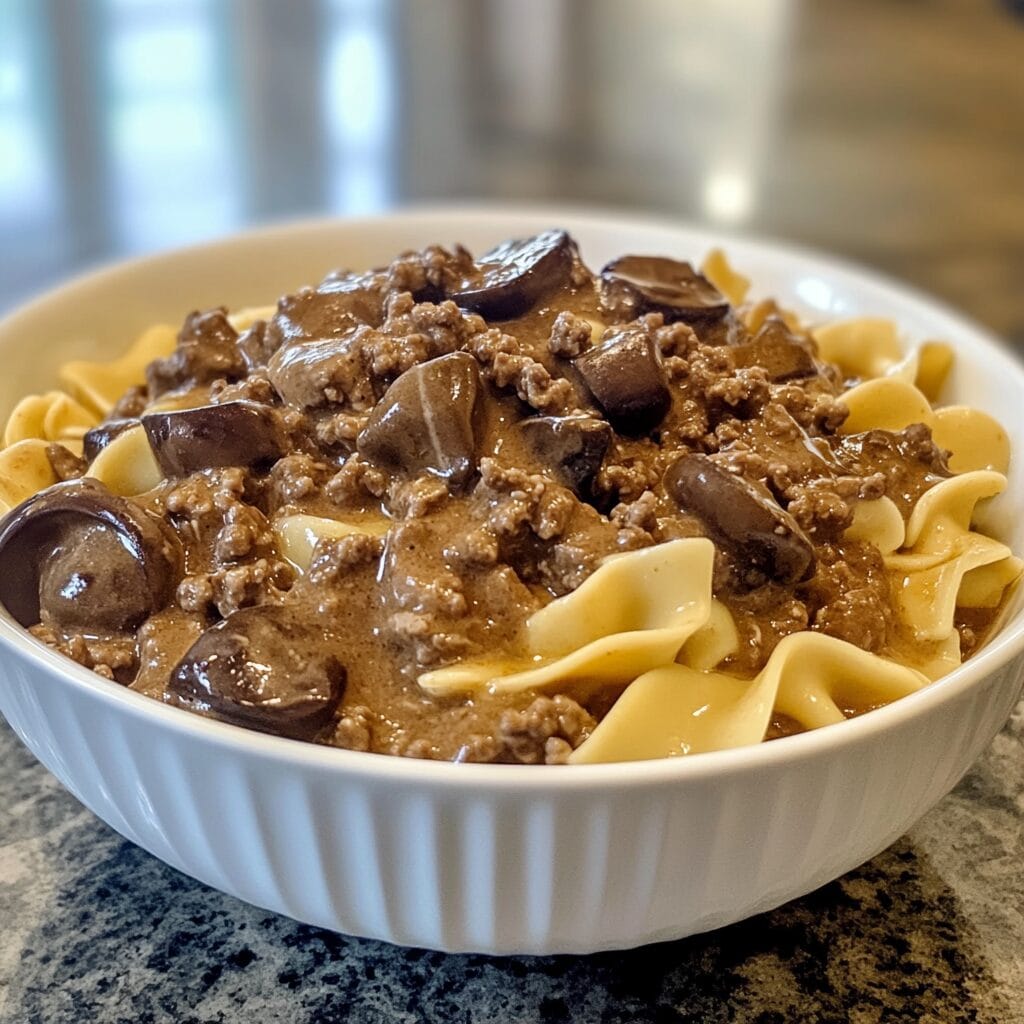 Ground Beef Stroganoff
