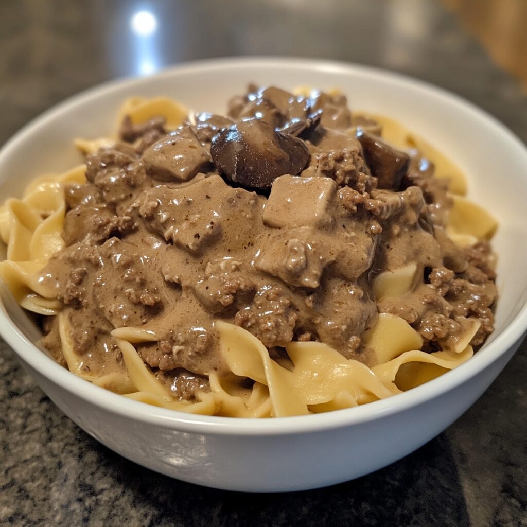 Ground Beef Stroganoff