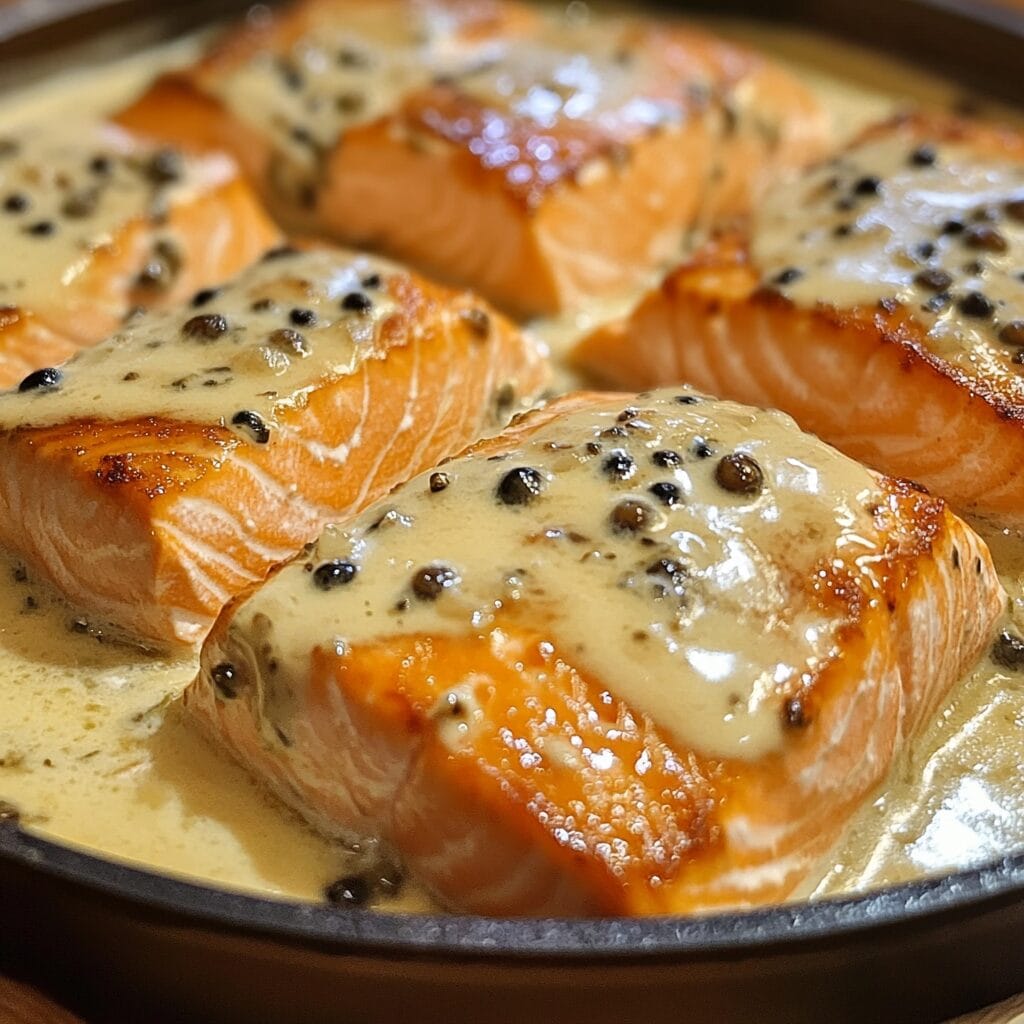Creamy Salmon Piccata