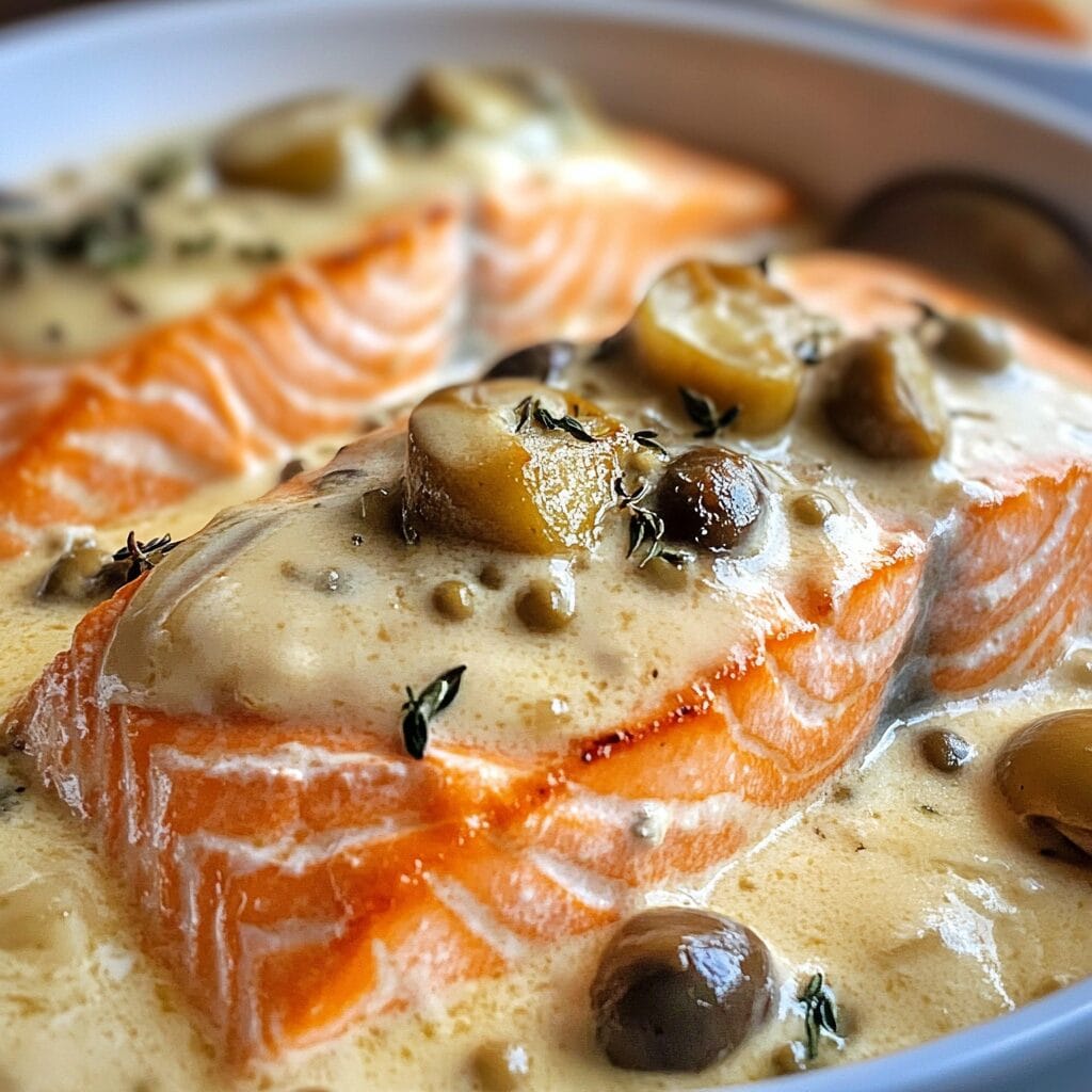 Creamy Salmon Piccata