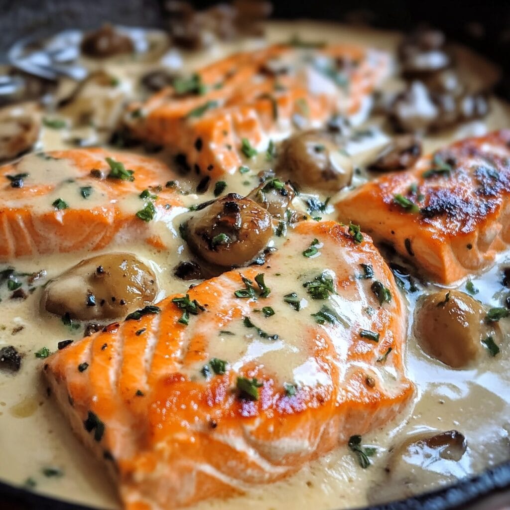 Creamy Salmon Piccata