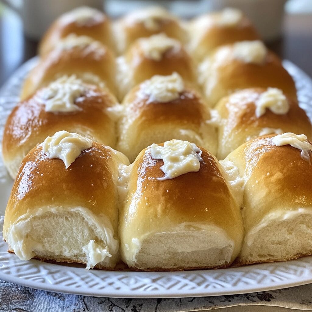 Garlic Cream Cheese Hawaiian Rolls