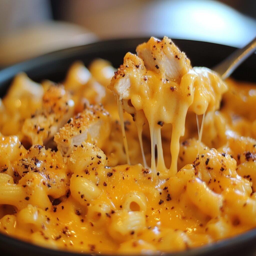 Honey Pepper Chicken Mac and Cheese 