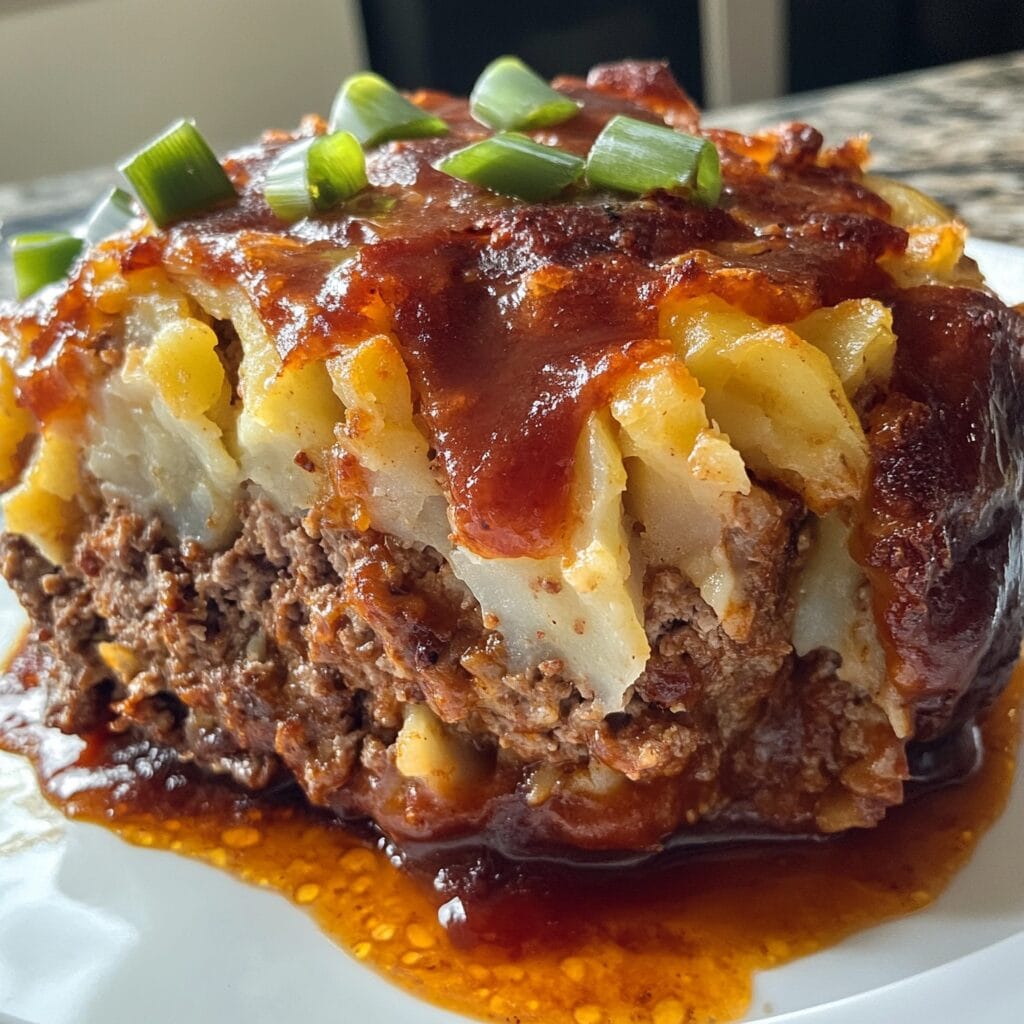 Loaded Potato Meatloaf Casserole