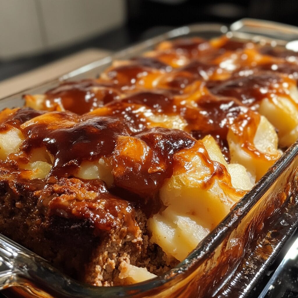 Loaded Potato Meatloaf Casserole