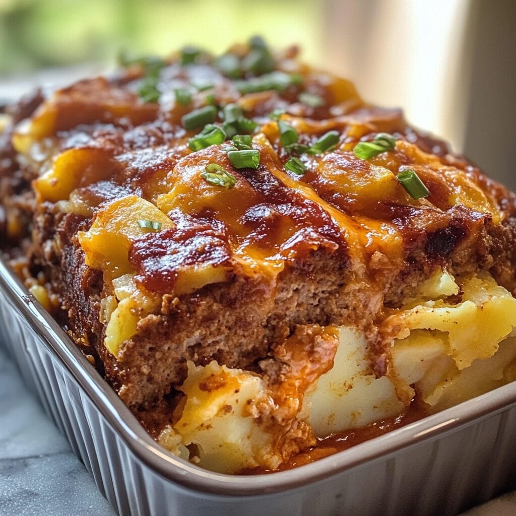 Loaded Potato Meatloaf Casserole