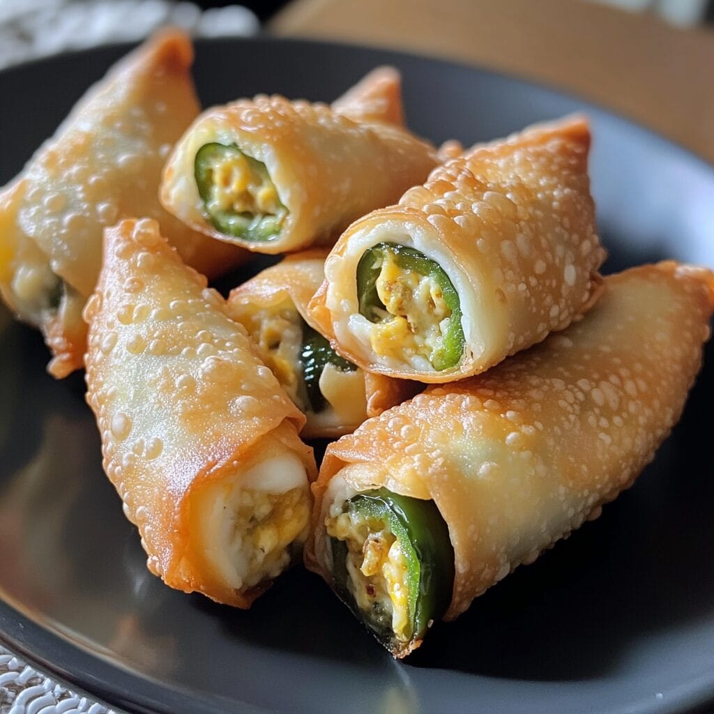 Mini Jalapeño Popper Egg Rolls