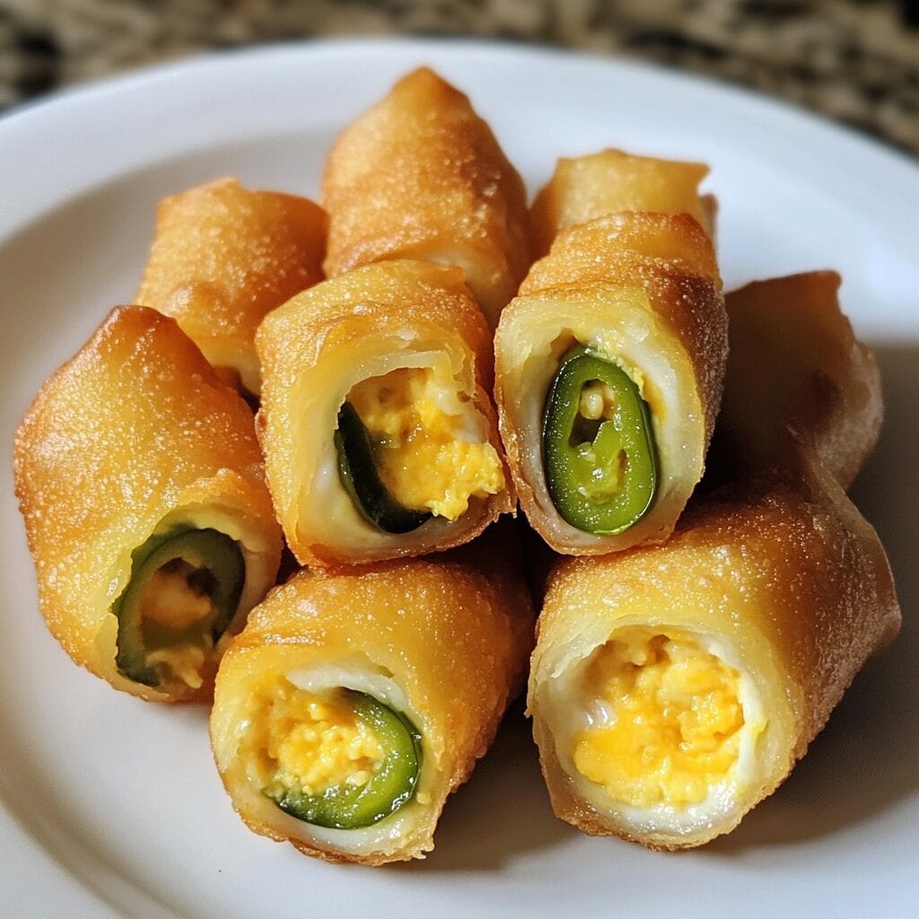 Mini Jalapeño Popper Egg Rolls