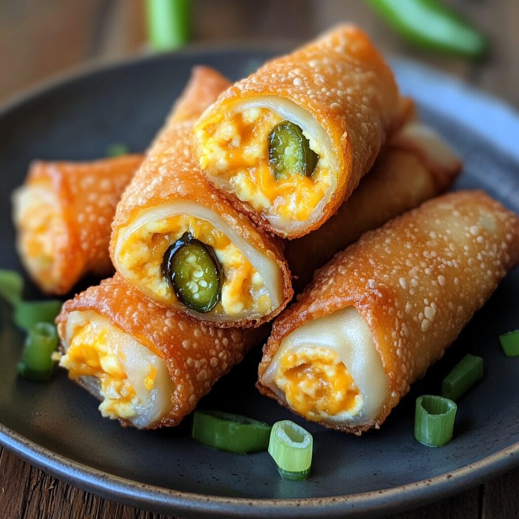 Mini Jalapeño Popper Egg Rolls