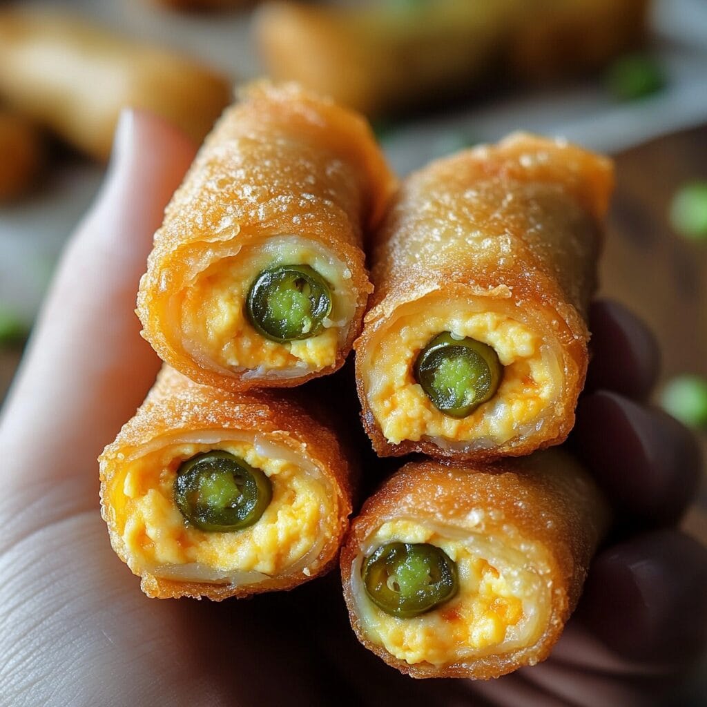 Mini Jalapeño Popper Egg Rolls