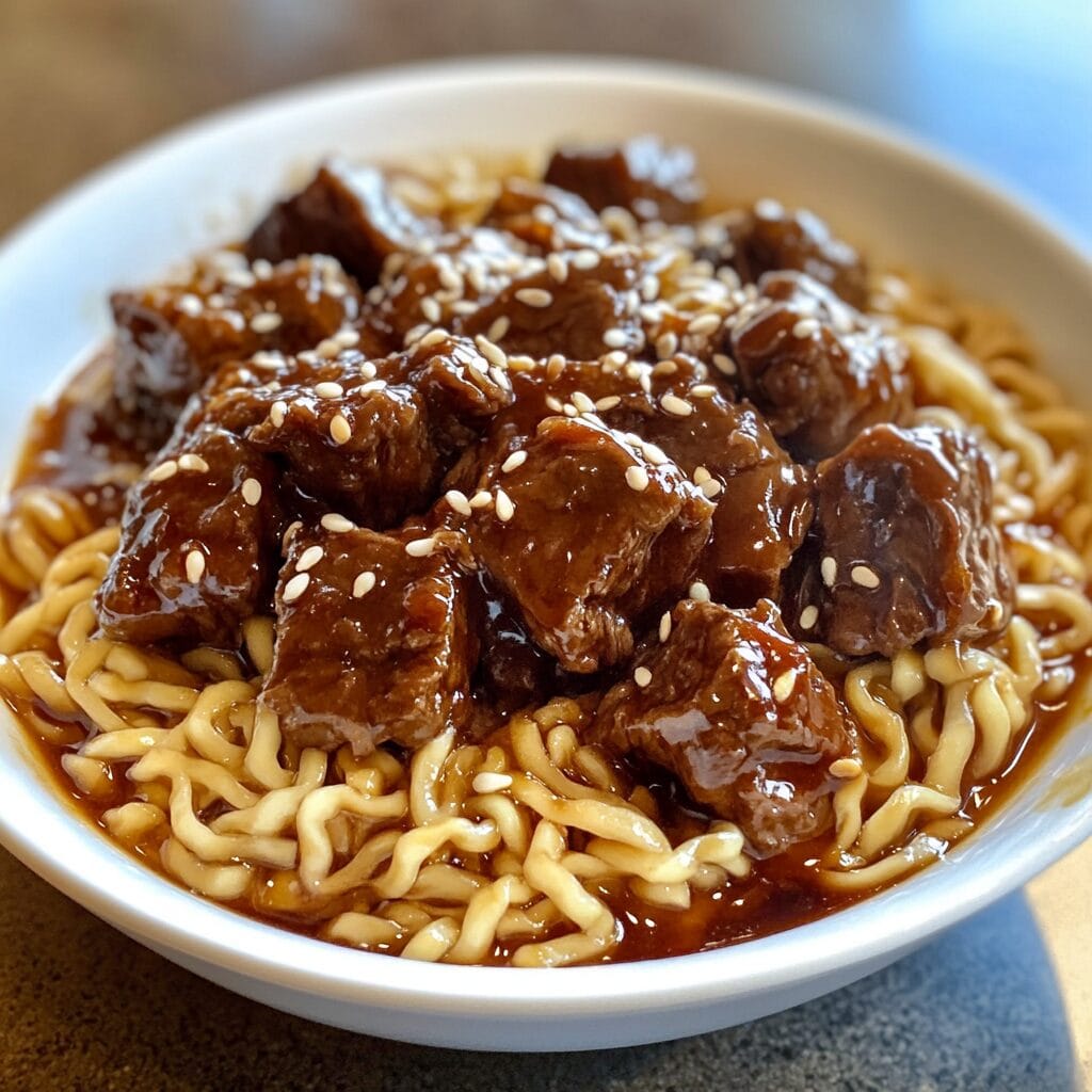 Mongolian Beef Noodles