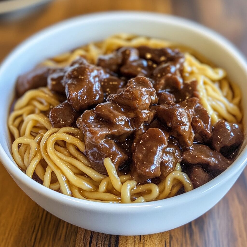 Mongolian Beef Noodles