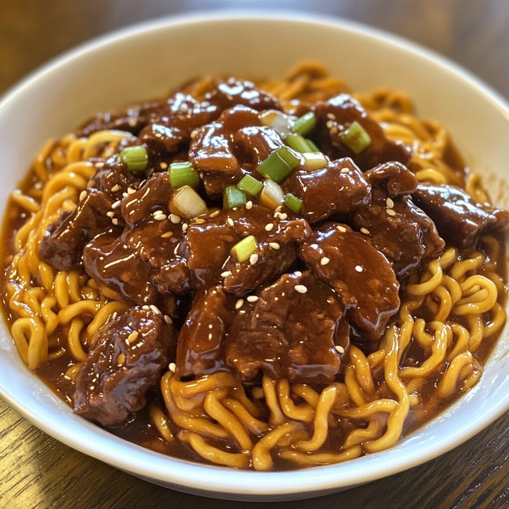 Mongolian Beef Noodles