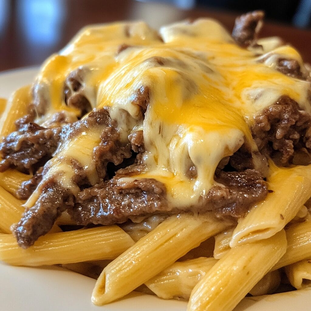 Philly Cheesesteak Pasta