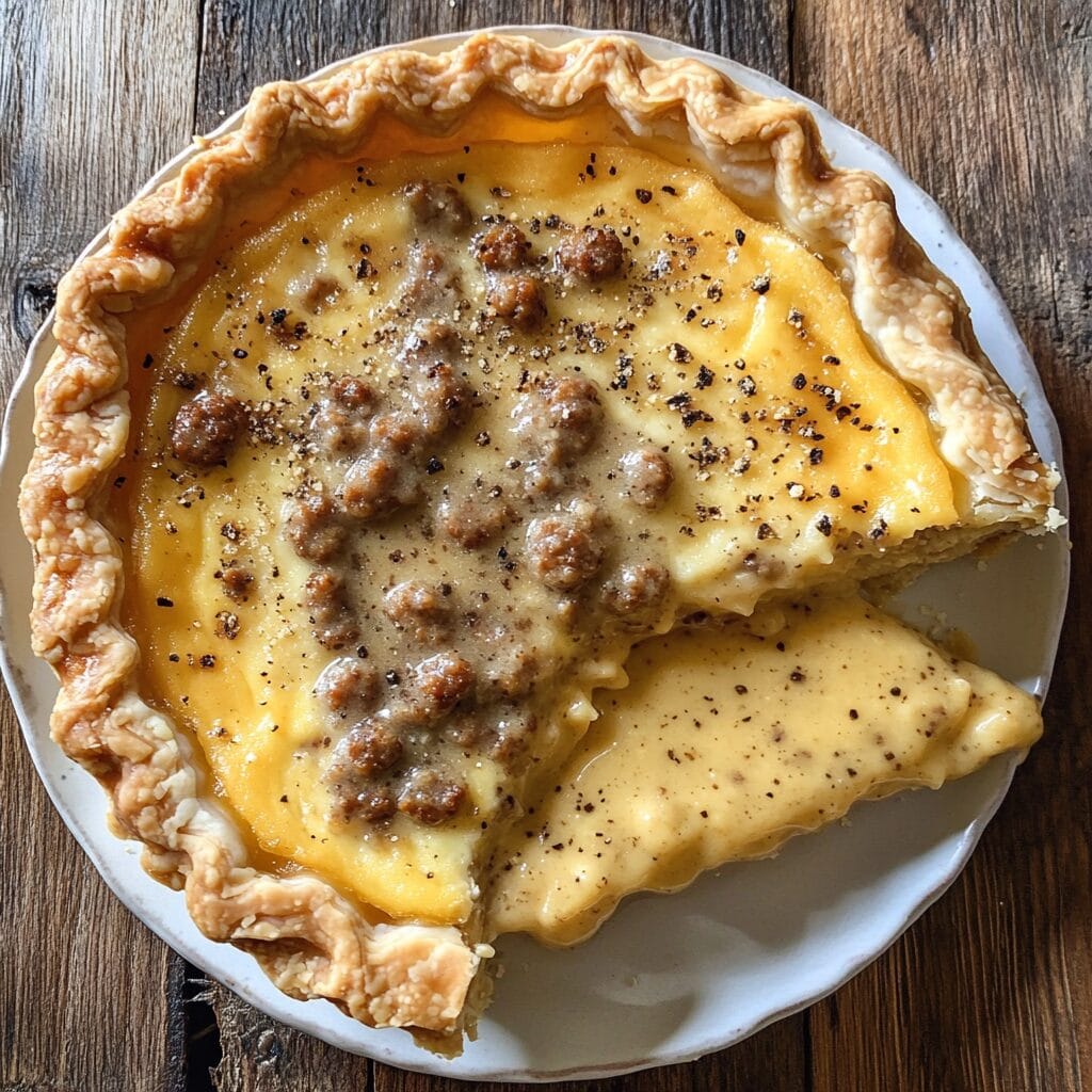 Quiche with Sausage Gravy