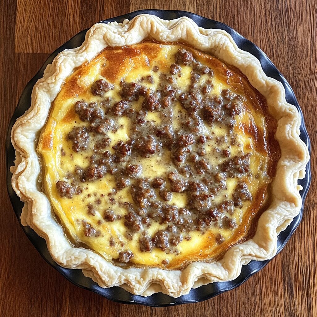 Quiche with Sausage Gravy