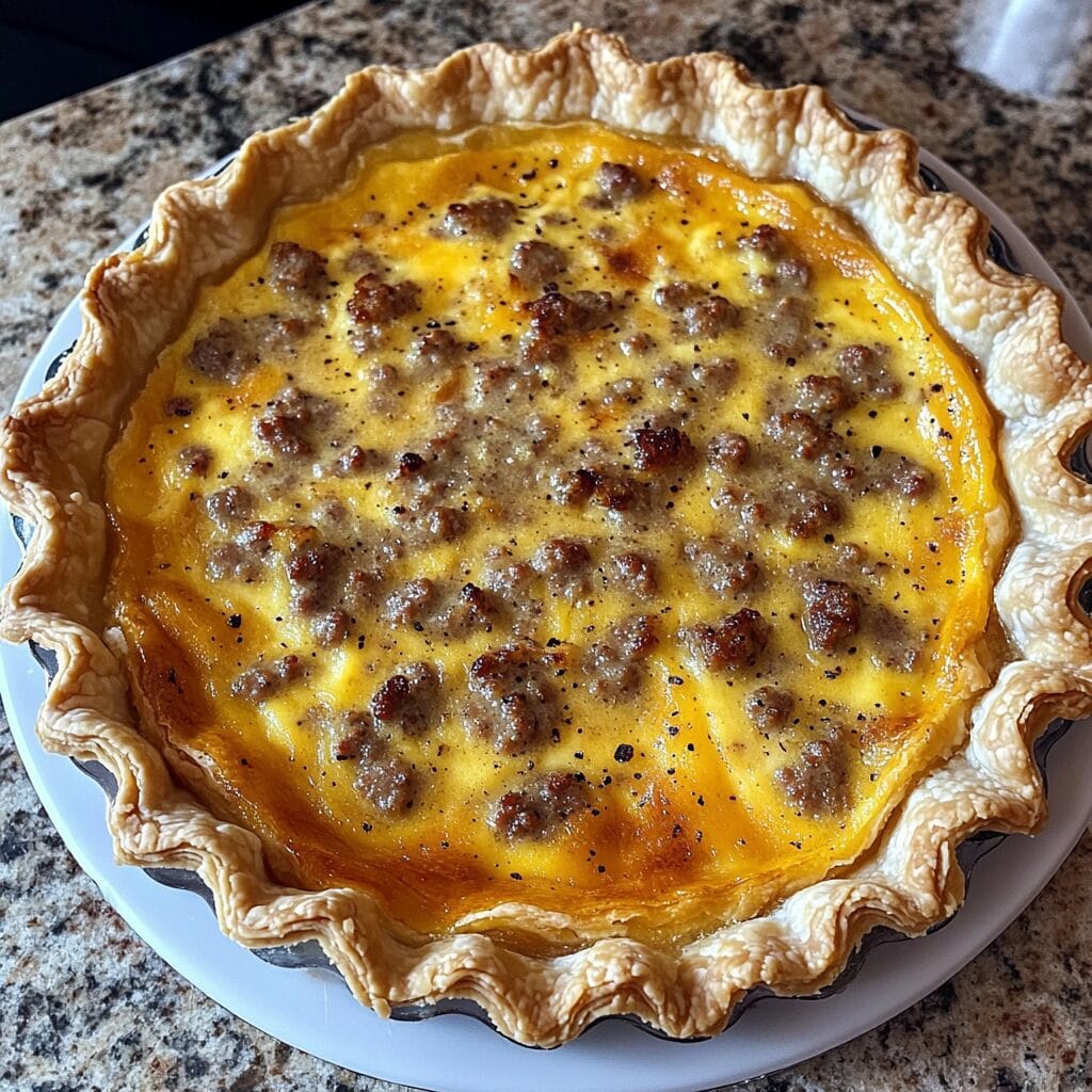 Quiche with Sausage Gravy