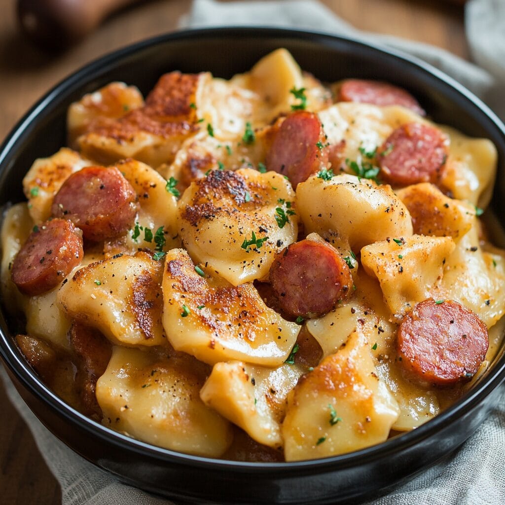 Pierogies and Kielbasa