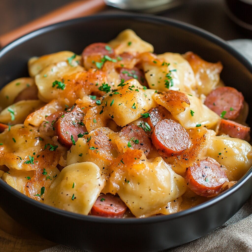 Pierogies and Kielbasa
