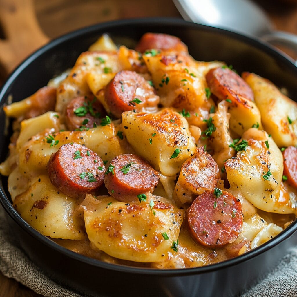 Pierogies and Kielbasa