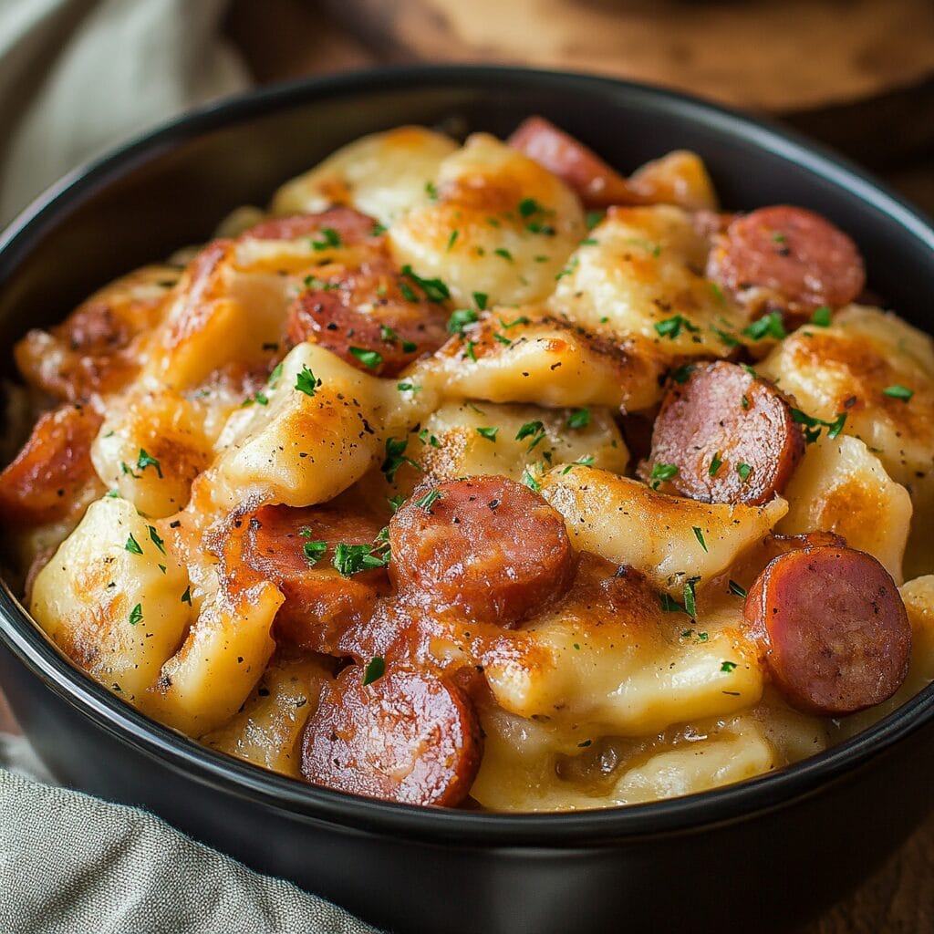 Pierogies and Kielbasa