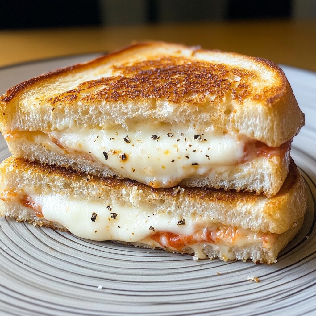 White Pizza Grilled Cheese Sandwiches