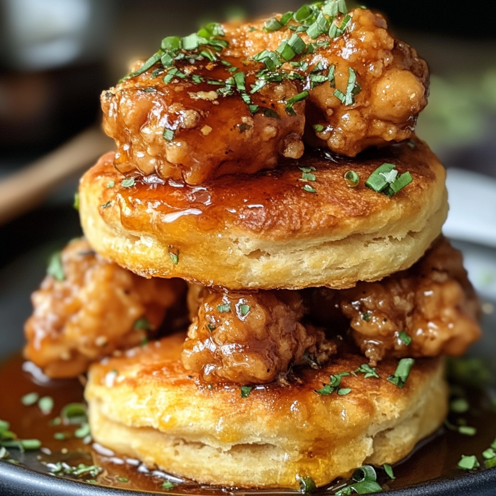 Hot Honey Chicken Biscuits