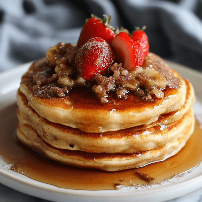 Fluffy Cinnamon Roll Pancakes Recipe