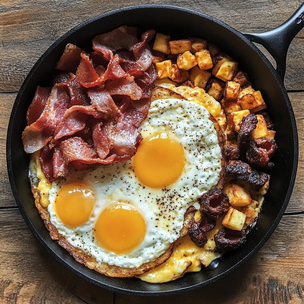 Simple Loaded Breakfast Skillet 