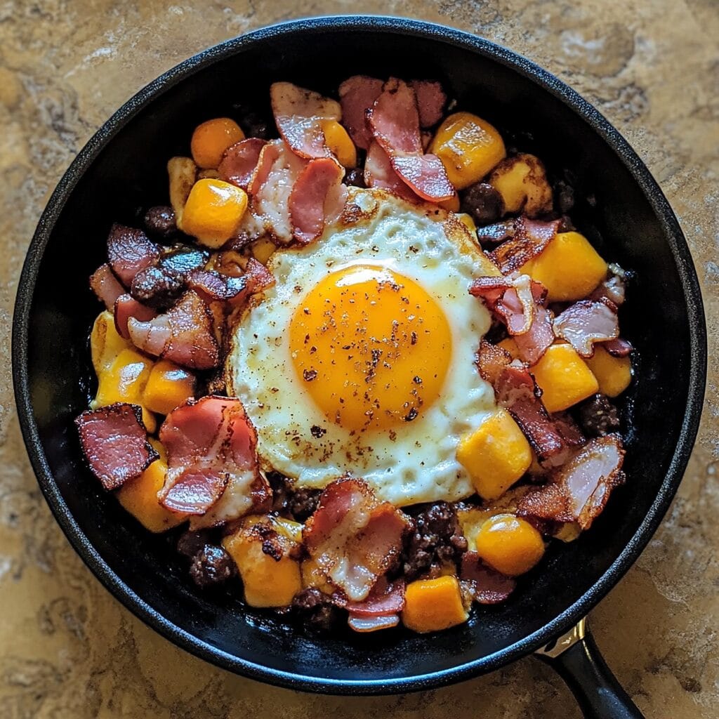 Simple Loaded Breakfast Skillet 
