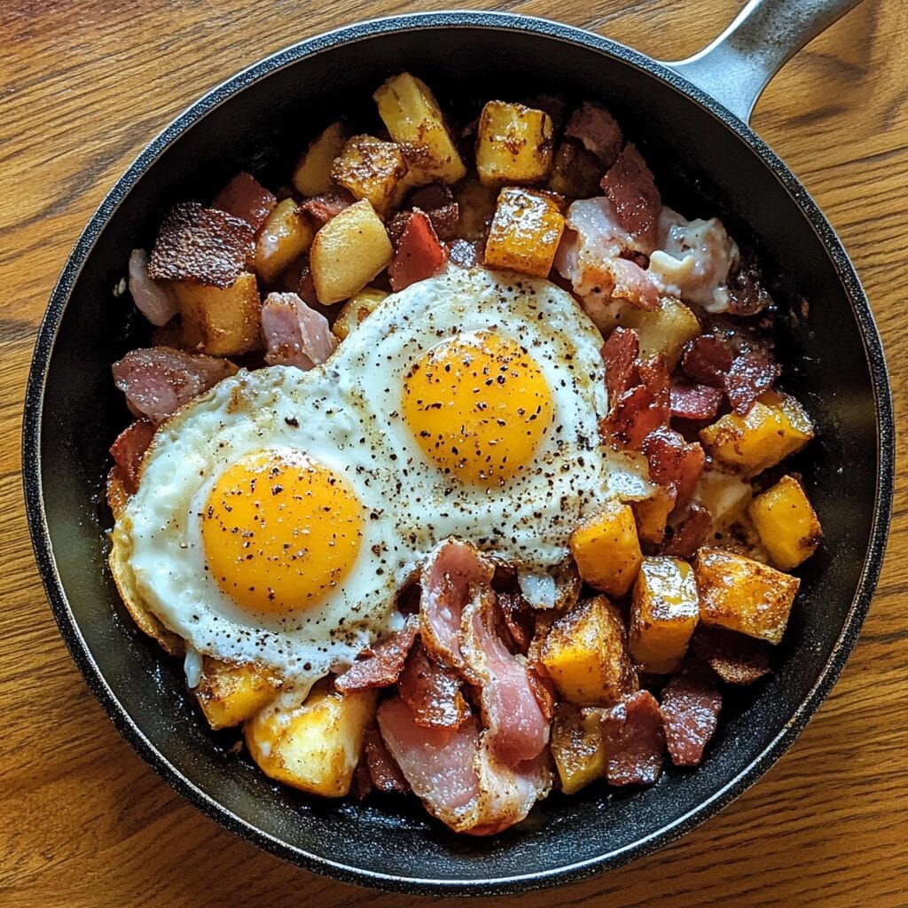 Simple Loaded Breakfast Skillet 