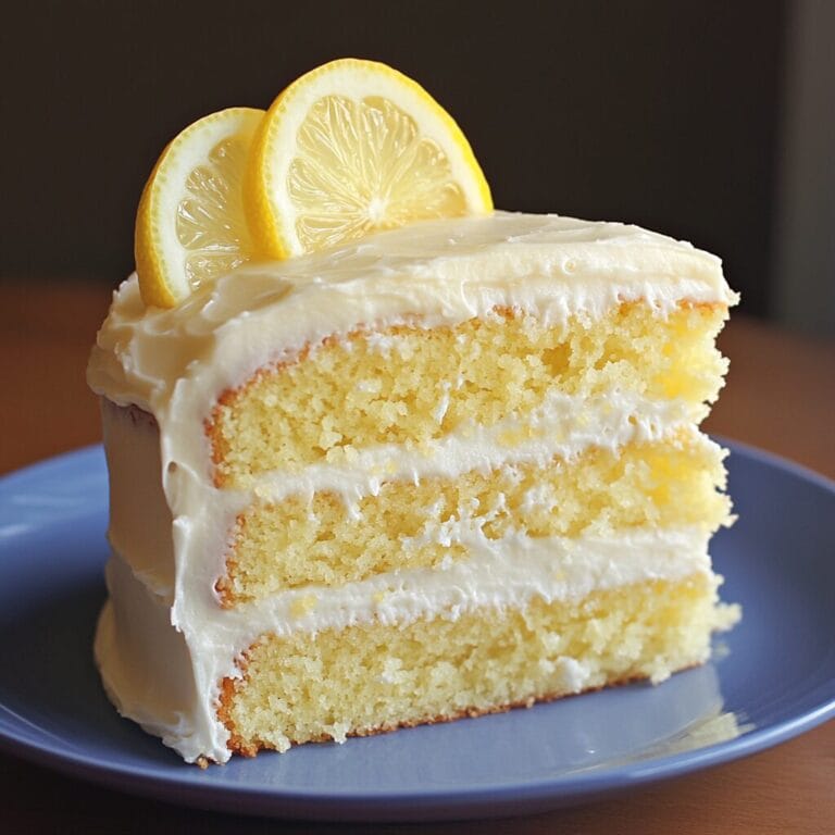 Perfect Lemon Cake with Fluffy Lemon Frosting