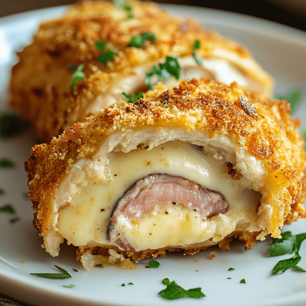 Air Fryer Chicken Cordon Bleu