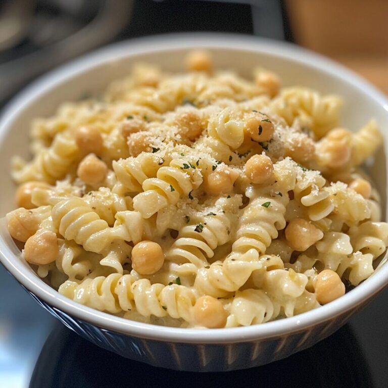 Creamy Lemon Chickpea Pasta