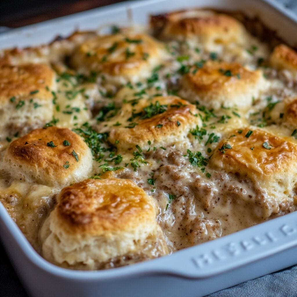 Biscuits and Gravy Casserole