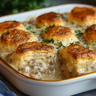 Biscuits and Gravy Casserole